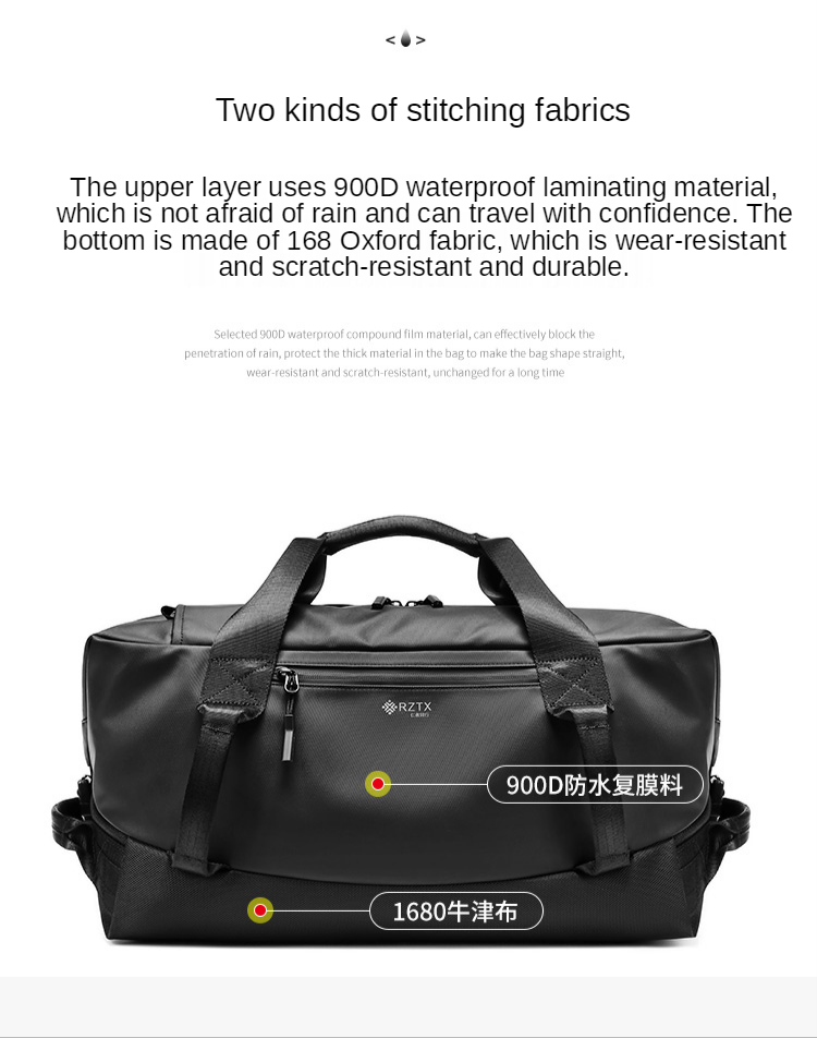 Oxford Cloth Polyester Dacron Gym Office Backpack Waterproof 29L