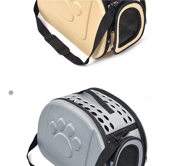 Stylish Cross-Body Breathable Foldable Outdoor Carrying Bag Portable Pet Car Bag