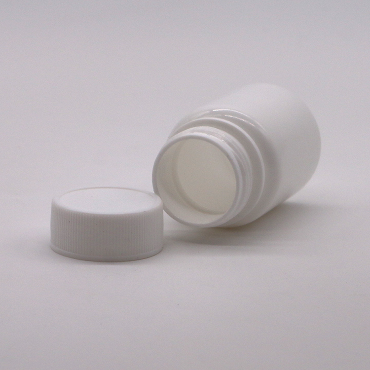 30mL HDPE Portable White Plastic Powder Medicine Pill Tablet Bottles Container with Child Safety Cap