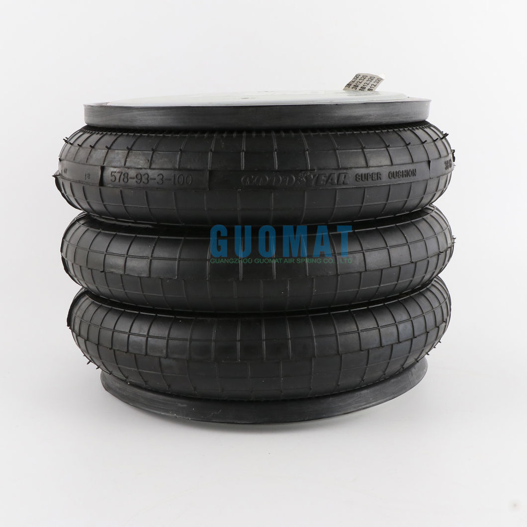 Goodyear Air Spring 3b12-320 Original Triple Convoluted Flexmember 578933100 Cross Firestone W013587437