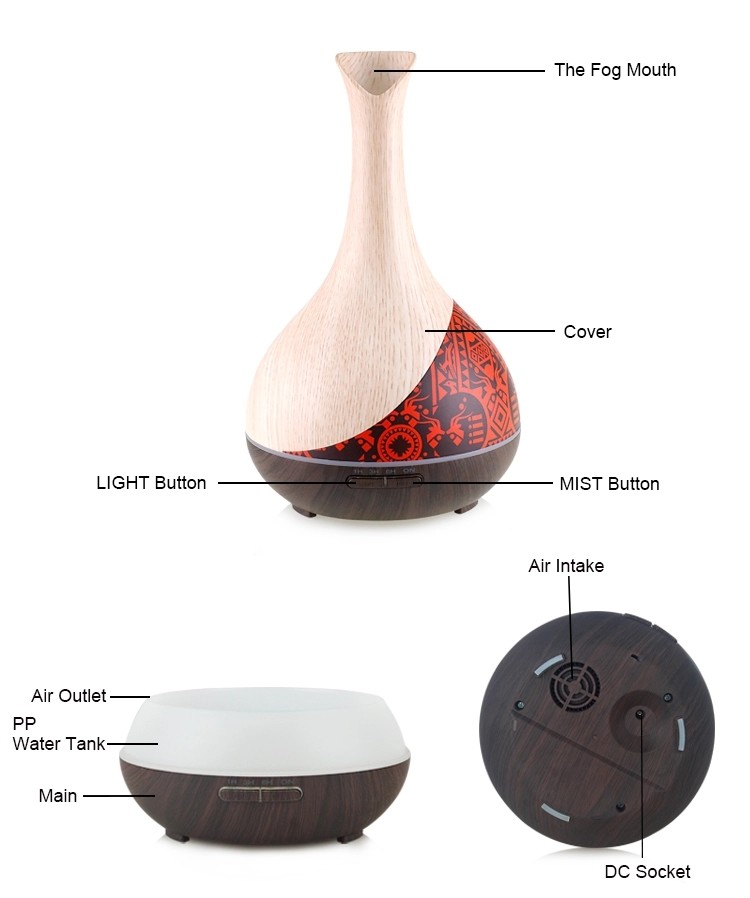 Wireless 300ml Smart WiFi Essential Oil Diffuser