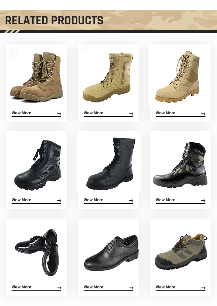 Coyote Cow Leather Nylon Fabric Tactical Men's Boots Military Shoes