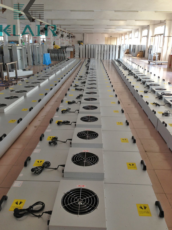 Zinc Coated Clean Booth / Room Fan Filter Unit Ffu With Three Speed Switch