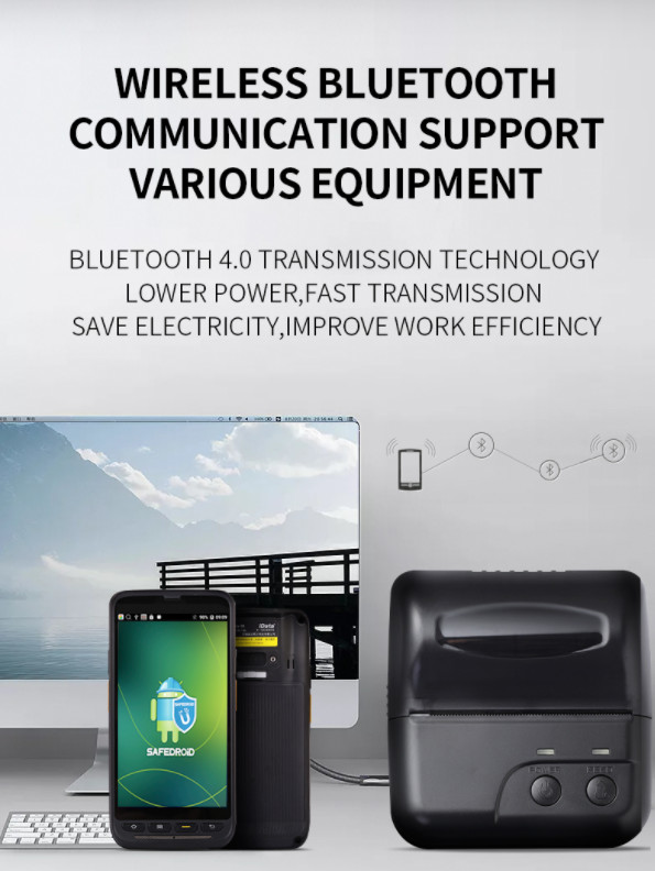 2D Scanner Handheld Data Collector 4.7 Inch Screen 2G 16G Storage