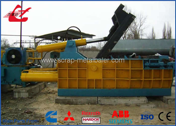 Stainless Steel Waste / Steel Pipes Scrap Metal Baler Metal Compactor Machine