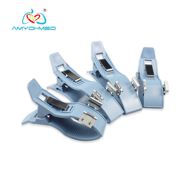 Binaural Blue Limb Clamp Reusable ECG Electrodes For Adult AgCI/Ag Material