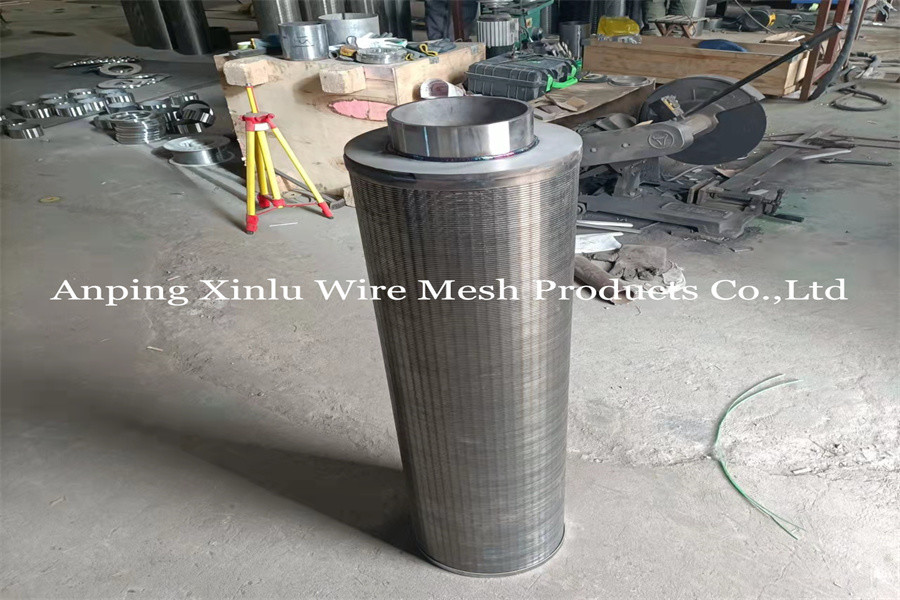 1.5 X 2mm 316L Reverse Continuous Slot Wedge Wire Screen Cylinder