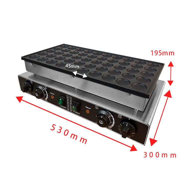 Professional Manufacturer Snack Stainless Steel Mini Pancke Machine 50 Holes dorayaki machine