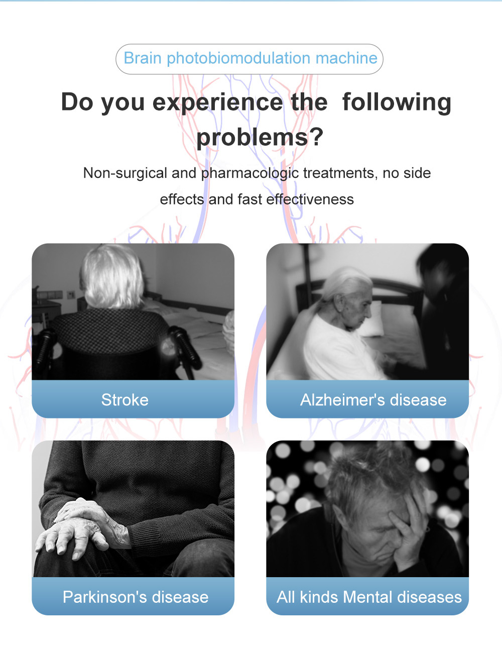 810nm Transcranial Magnetic Stimulation Neurofeedback Devices Physiotherapy