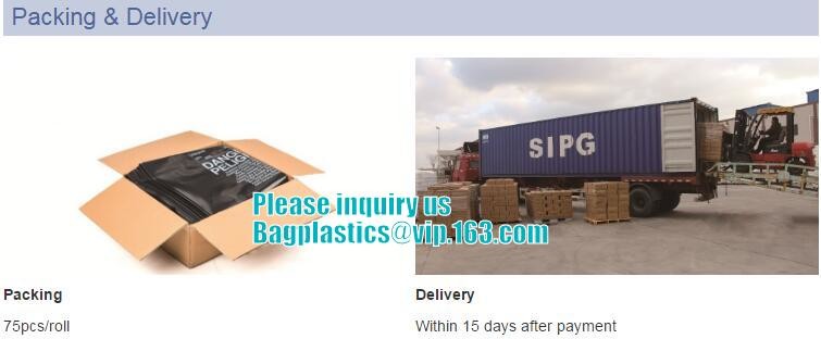 PE packing bag for Asbestos fibers, large size thicker LDPE asbestos remove bags, Large Asbestos Waste Removal Bags, pac