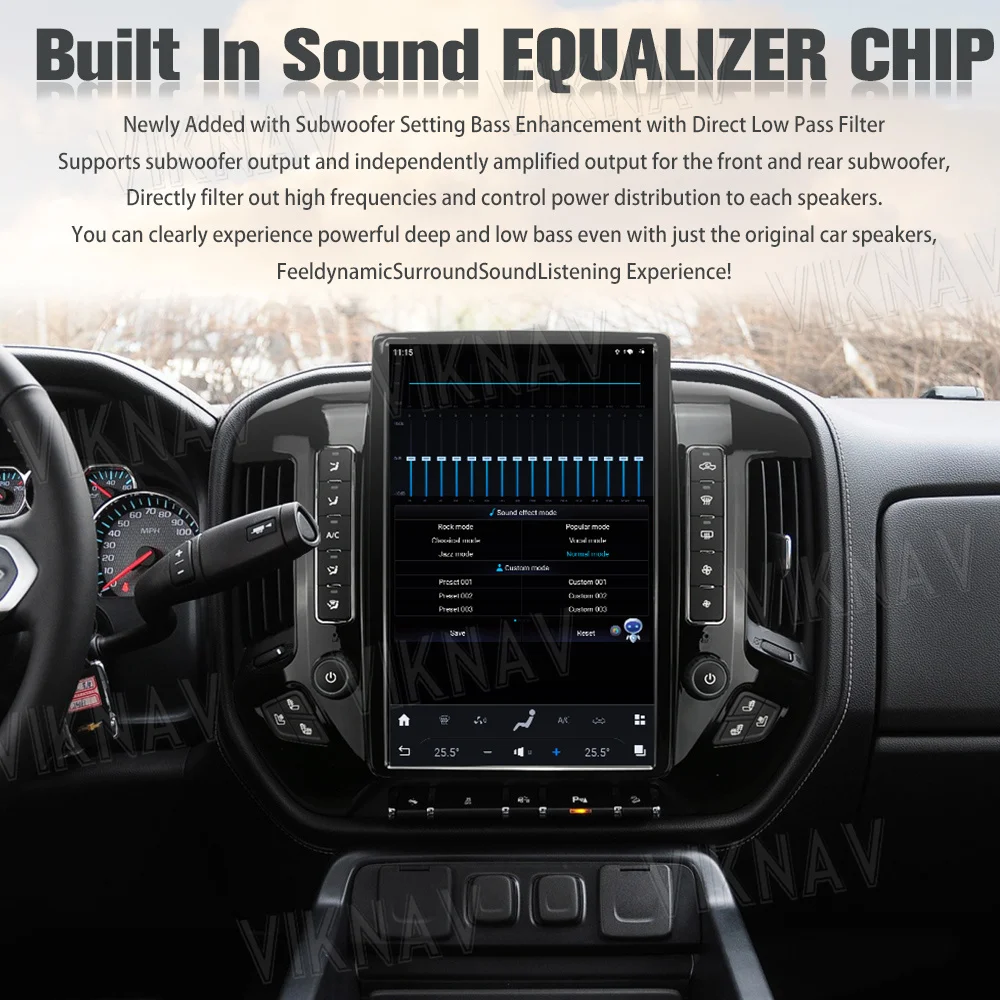 14.4 Inch Android Car Head Unit For 2013-2020 Chevroler Silverado Gmc Sierra Multimeida Player GPS Navigation Carplay