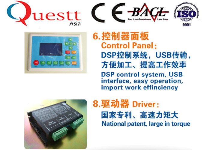 High Efficiency CO2 Laser Engraving And Cutting Machine Double Head With Vision Camera