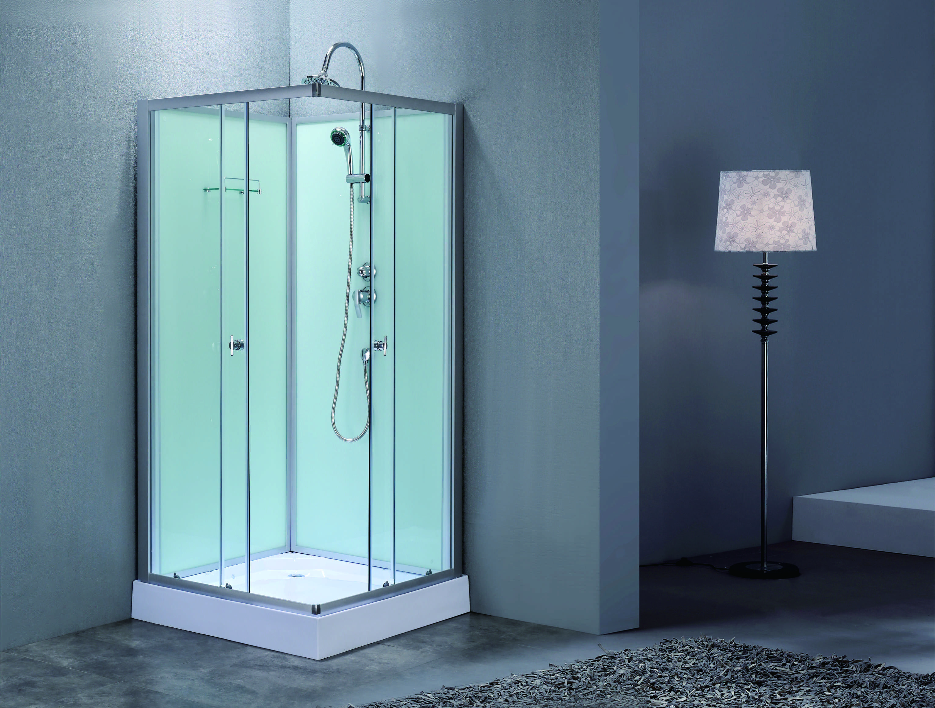 Customizable Shower Room With Satin Alum Profile And Tempered Glass For Affordable