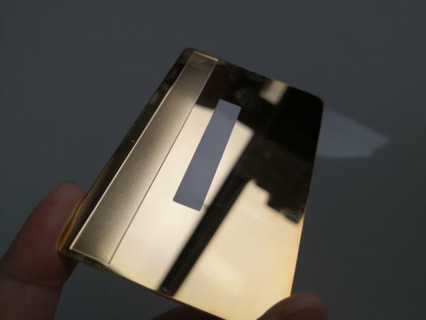 Quality Metal Mirror Business Cards , Stainless Steel Gold Silver Business Member Cards for sale
