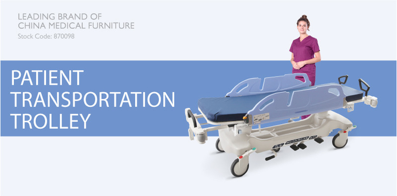 Factory Beautiful Hospital Medical Equipment Patient Transfer Trolley