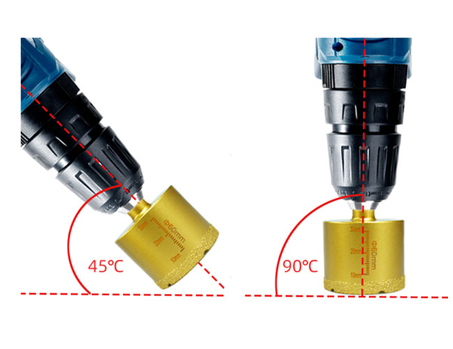 Hole Saw 5mm Vacuum Brazed Core Drill Bit Porcelain Diamond Tools Triangle Shank
