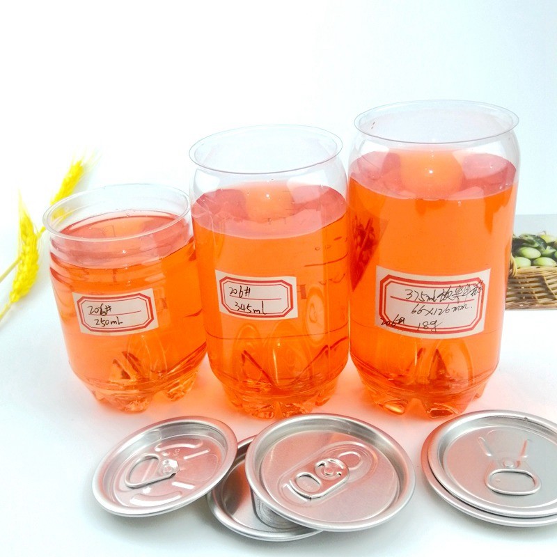 206# 57mm Disposable Plastic Beverage Cans For Juice