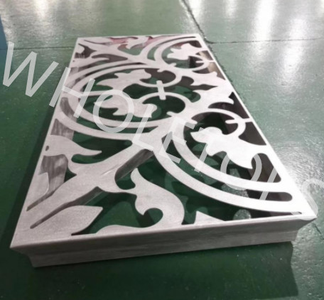 3.0mm 3d Laser Cut Aluminum Panel Exterior Decorative Perforated Metal Cladding Screen Sheet