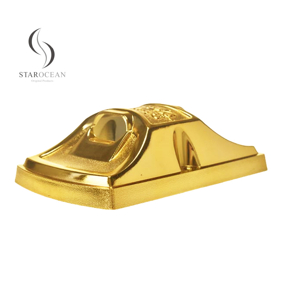 Shiny Golden PP Recycled Material Coffin Corner Anti-Fading Coffin Decoration 8# G