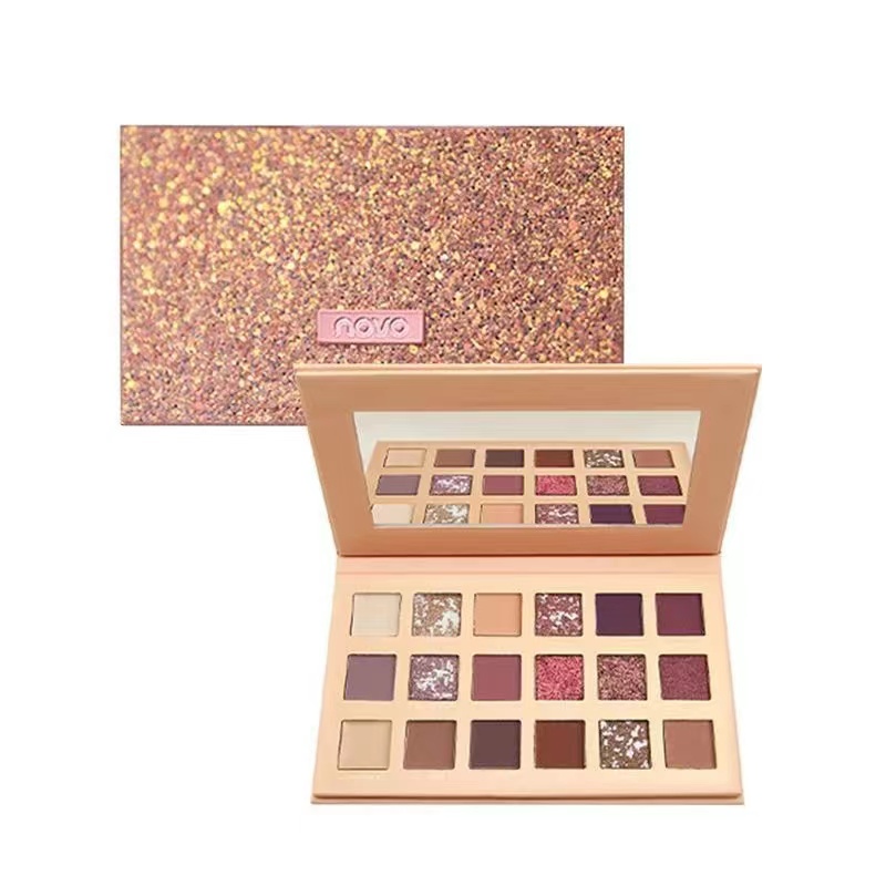 Rigid Cosmetic Packaging Box 12 14 Colour Eye Shadow Box Stamping