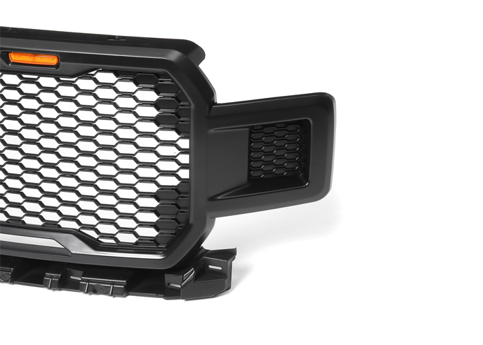 4x4 ABS Plastic Pickup Front Grill DO-GR-F150A With LEDs For Ford F150