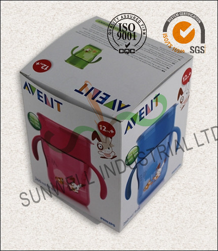 Milk Bottle Colored Corrugated Packaging Boxes , Custom Sized Cardboard Boxes