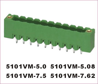 5001 PA66 Brase Plug Terminal Block Connector IP65