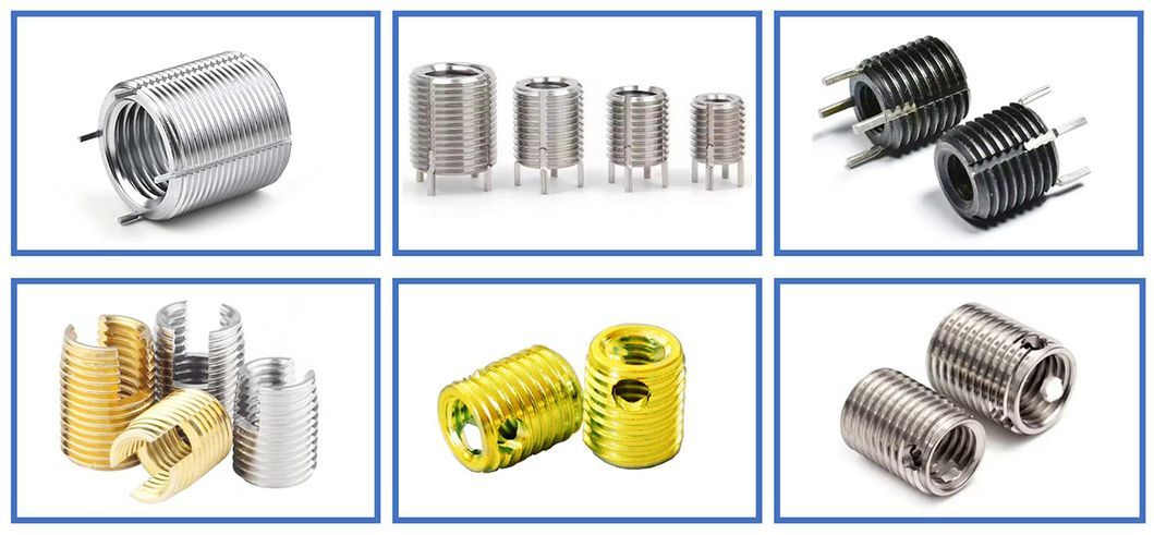 M6 Premium Quality Tangless Stainless Steel Wire Thread Inserts Fasteners