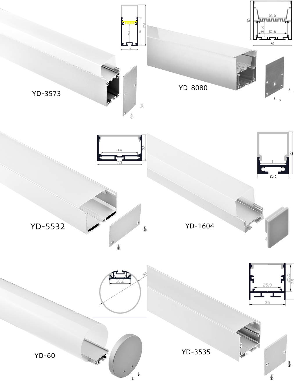 Surface Mounted Aluminum LED Strip Profiles Magnet Lights Channel 14*18mm