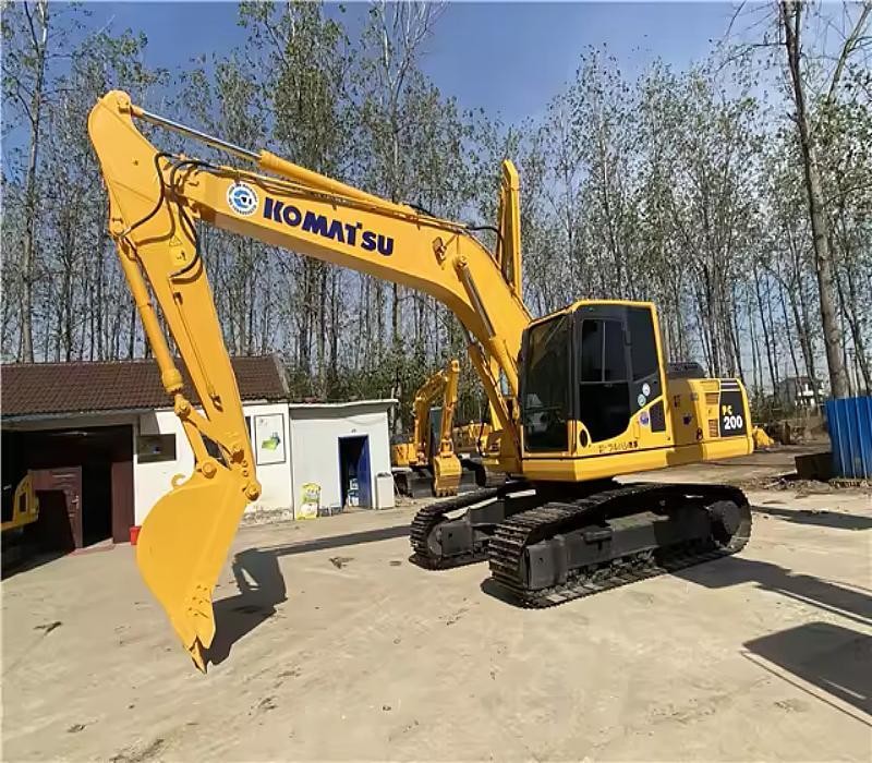 PC200-8 Used Komatsu Excavator Yellow Track Length 2840mm