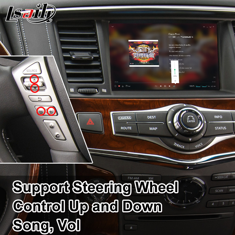 Lsailt Android Car GPS Navigation Multimedia Video Interface for Infiniti QX80 2017-2021
