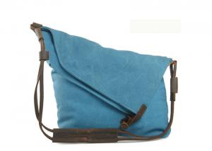China Wholesale Canvas Handbags Folded Design Waxed Canvas Messenger Bag on sale