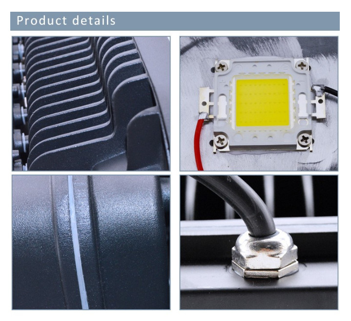 CRI >80 Super Slim Super Bright Led Flood Lights 5 Years Warranty For Stadium Outdoor Lighting
