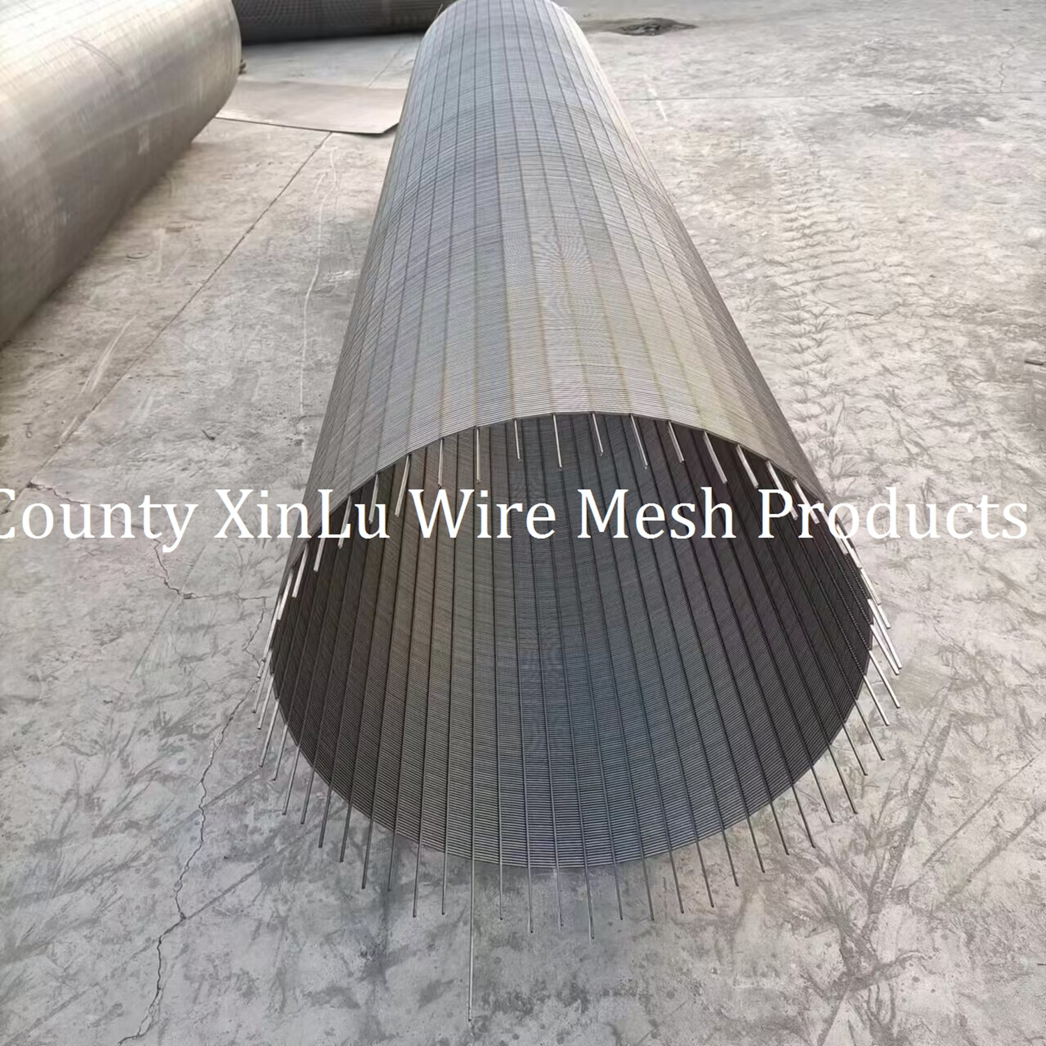 WEDGE WIRE WRAPPED CONTINUOUS SLOT ROTARY DRUM SCREEN MESH FROM XINLU METAL WIRE MESH