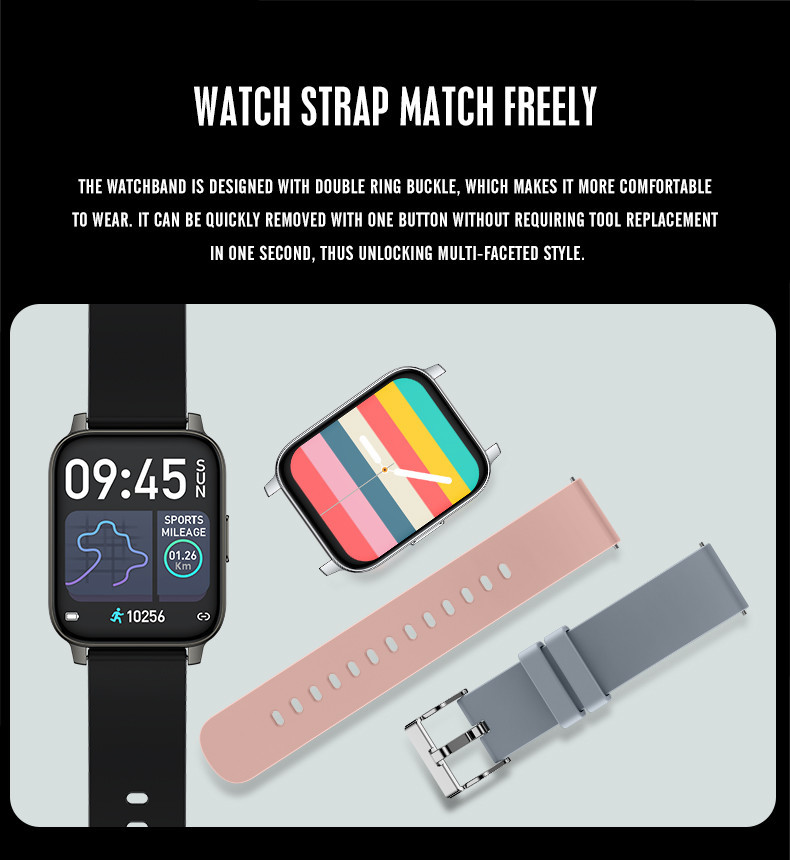 BLE 5.0 200mAH Bluetooth Android Smartwatch SMS Notification For Women