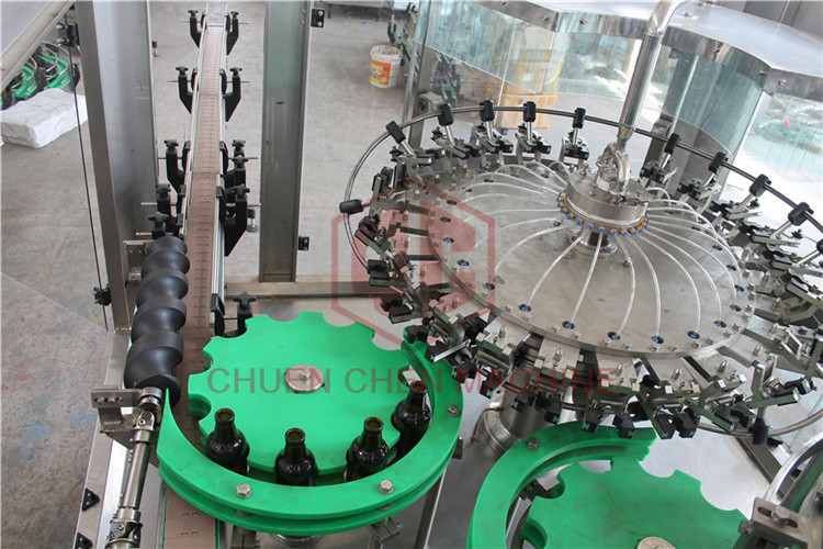 Plastic Glass Beer Bottle Filling Machine Micro Brewery With External Filling Valve