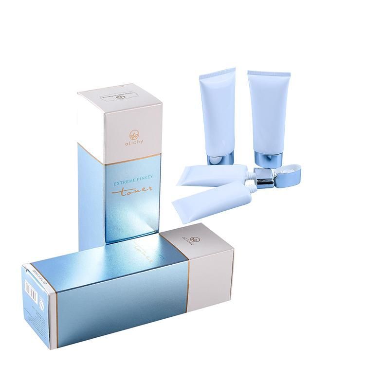 Customized Shaped White Cardboard Paper Packaging Cosmetic Gift Box