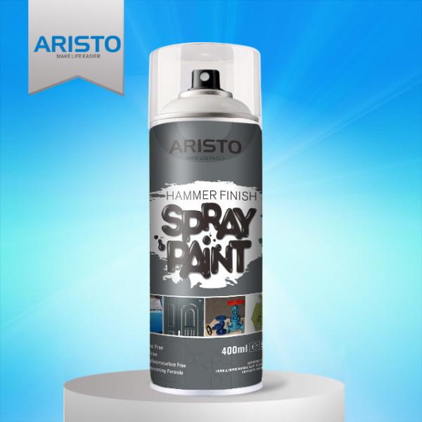 Hammer Finish Acrylic Spray Paint Silver / Black / Blue Colors Aristo Liquid