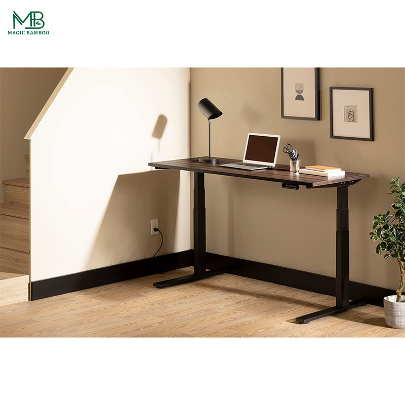 Ergonomic Lift Up Desk Bamboo Table Top For Standing Work