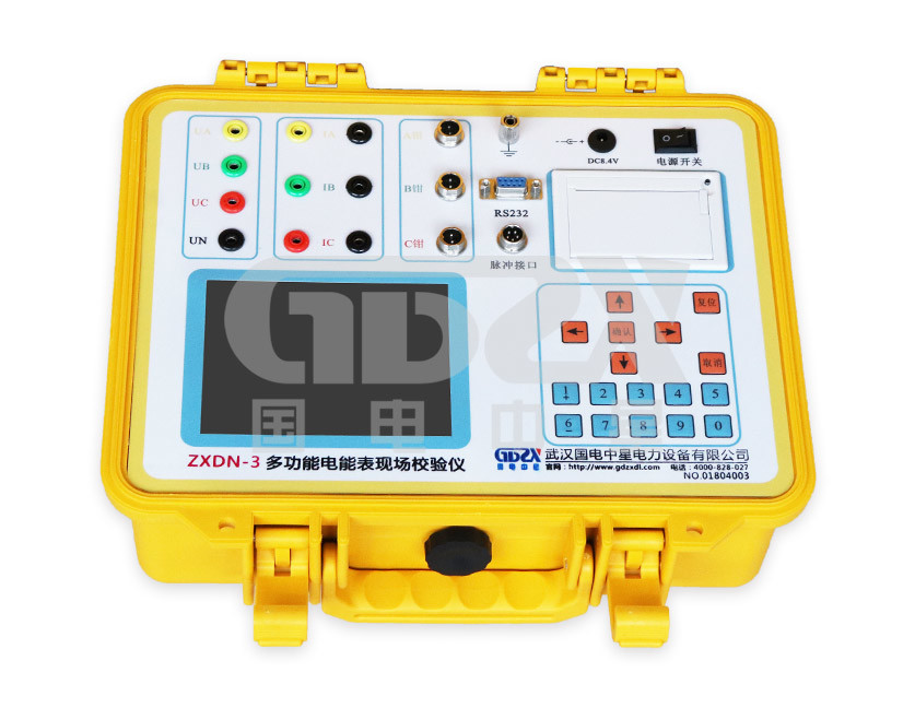 Multi-Functional Three-Phase Energy Meter Field Calibrator For Power factor measurement
