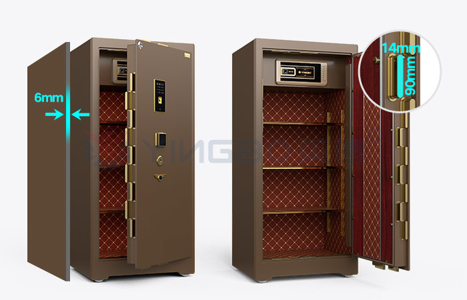 Dual Alarm Luxury Commercial Safe Box Fingerprint Lock For Security YB/ZY-120