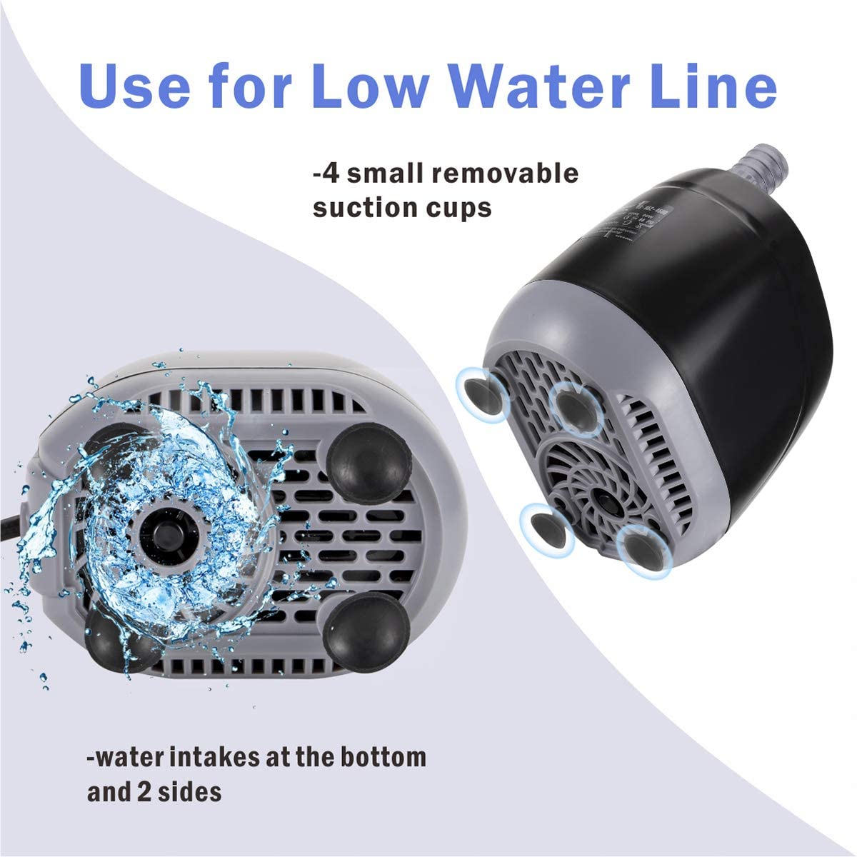 1180GPH Submersible Pump For Aquarium Water Change
