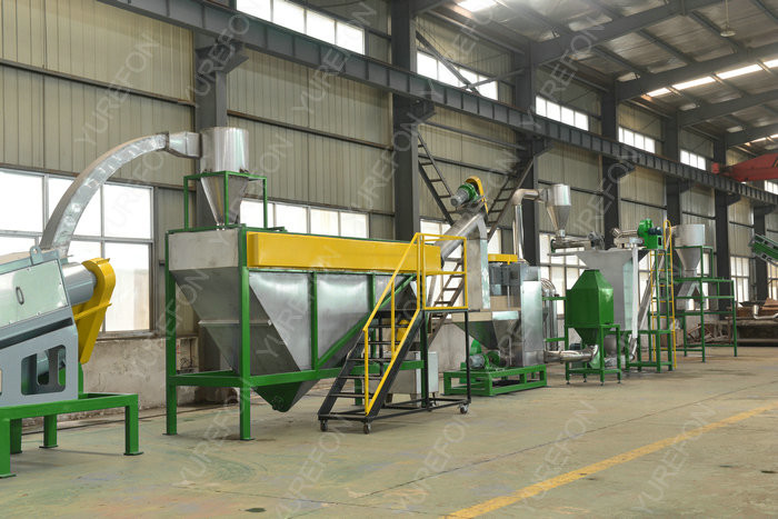 SUS 304 PET Plastic Washing Recycling Machine , Plastic Recycling Crusher With SKD 11 Knife