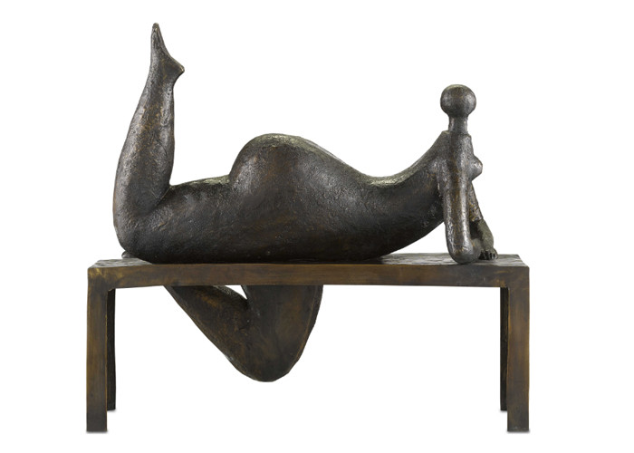 Bronze Odalisque Sculpture With Safe Environmental Protection Material