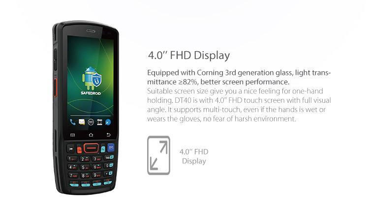 UROVO DT40 Touch Screen PDA Handheld Computer Distribution Devices For Ticket Checking