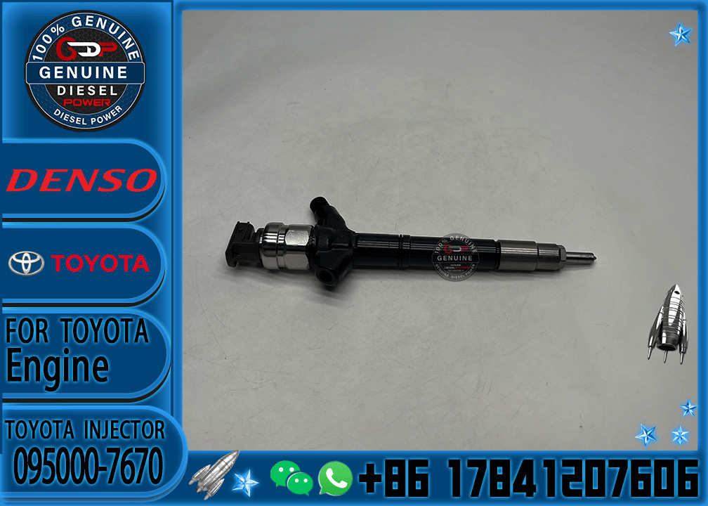 Diesel Fuel Engine Injector 095000-7670 Common Rail Fuel Injection Nozzle 23670-09280 For Toyota