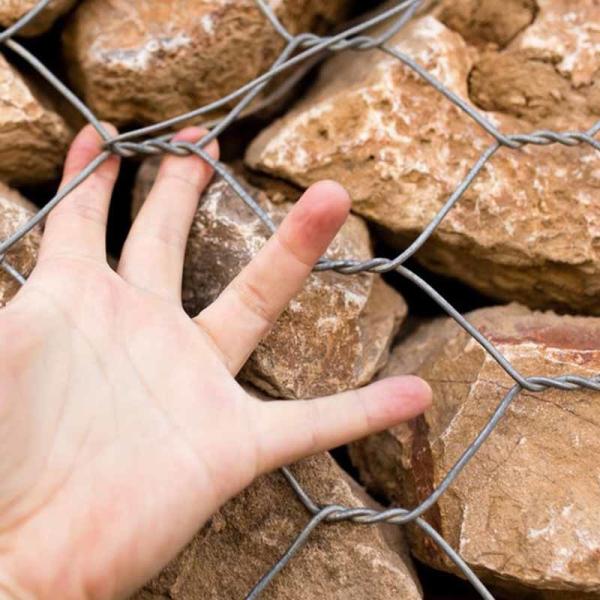 2 X 1 X 1 M gabion mesh wall Retaining Wall For Flood Control Project
