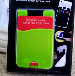 Buy cheap custom silicone smart card wallet 3m sticky cell phone card holder product
