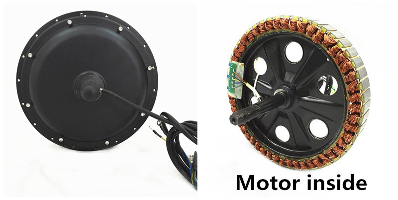 Brushless Gearless Dc 48v 500w Electric Bike Hub For Bicycle , IP54 Waterproof Grade