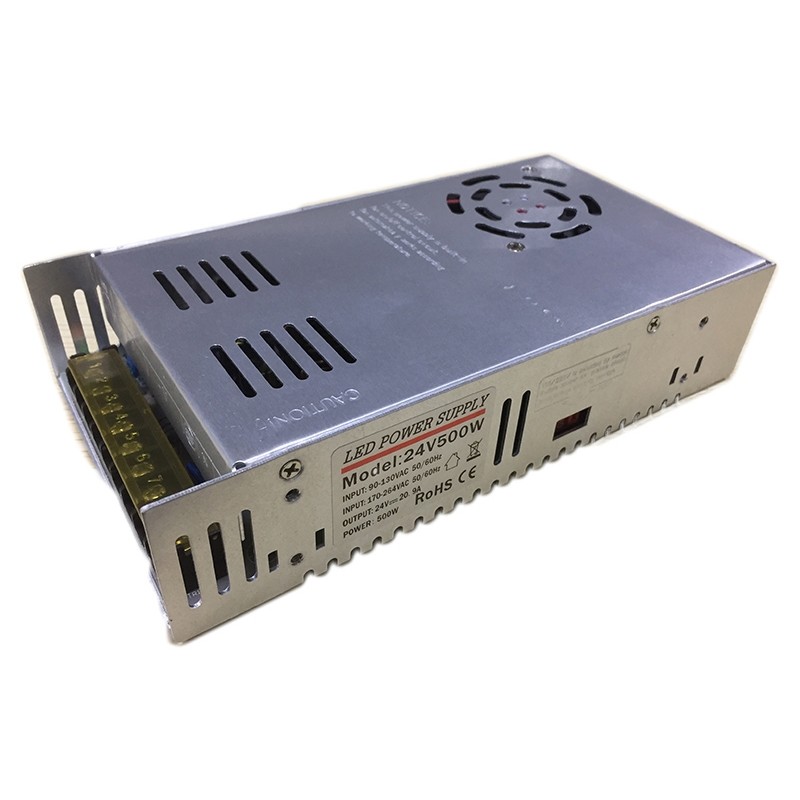 24 volt ac power supply 500w Indoor IP20 Transformer Adapter for LED Light